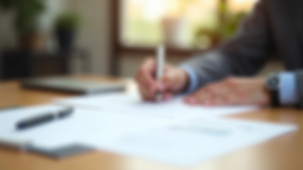 Vertrag und Dokumente zur Entgeltumwandlung auf einem Schreibtisch mit Unterschrift