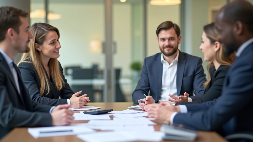 Team bei der Beratung zur Altersvorsorge